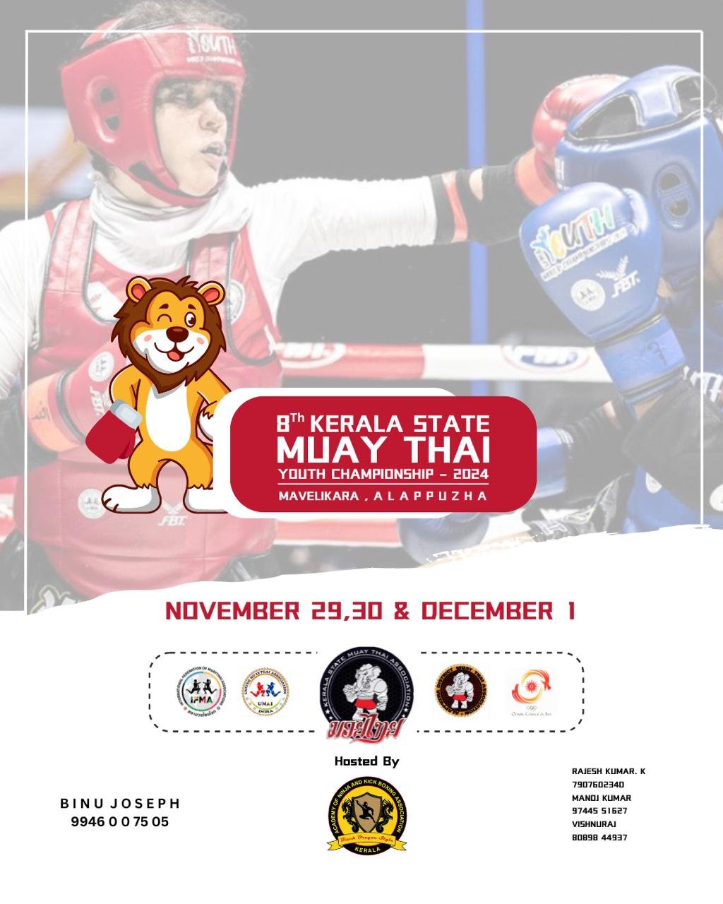 8th Kerala Muaythai youth Championship - Kerala State Muaythai Association